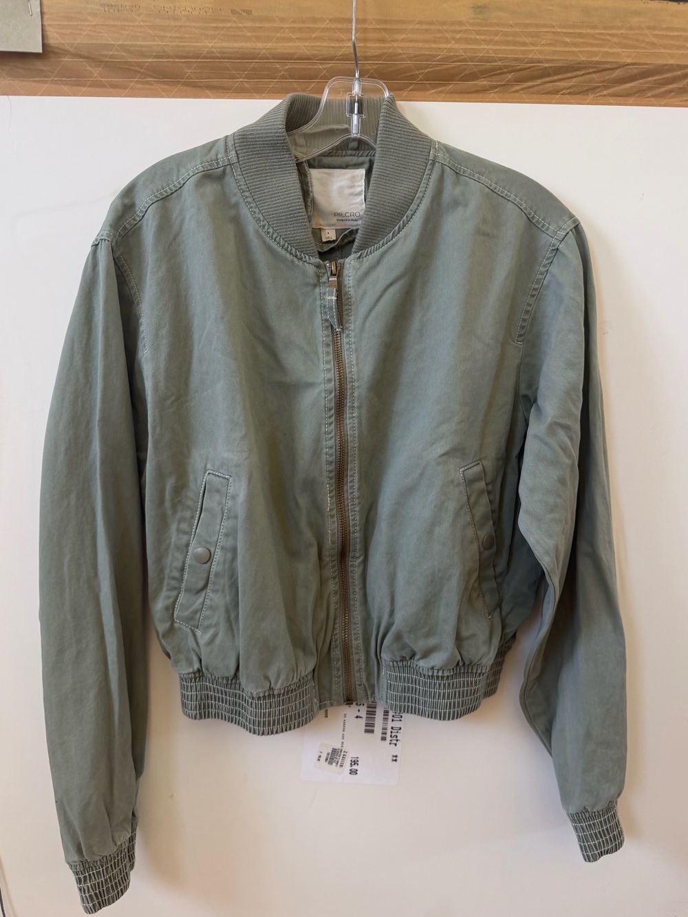 Pilcro Sage Green Bomber Jacket